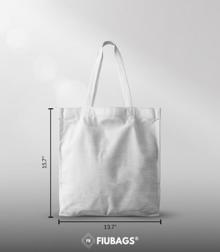 Cotton Reusable Wholesale Tote Bags 13.7x15.7