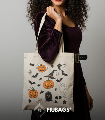 Custom Halloween Tote Bags