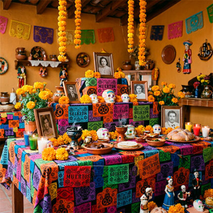Day of the Dead Tablecloths for Ofrendas